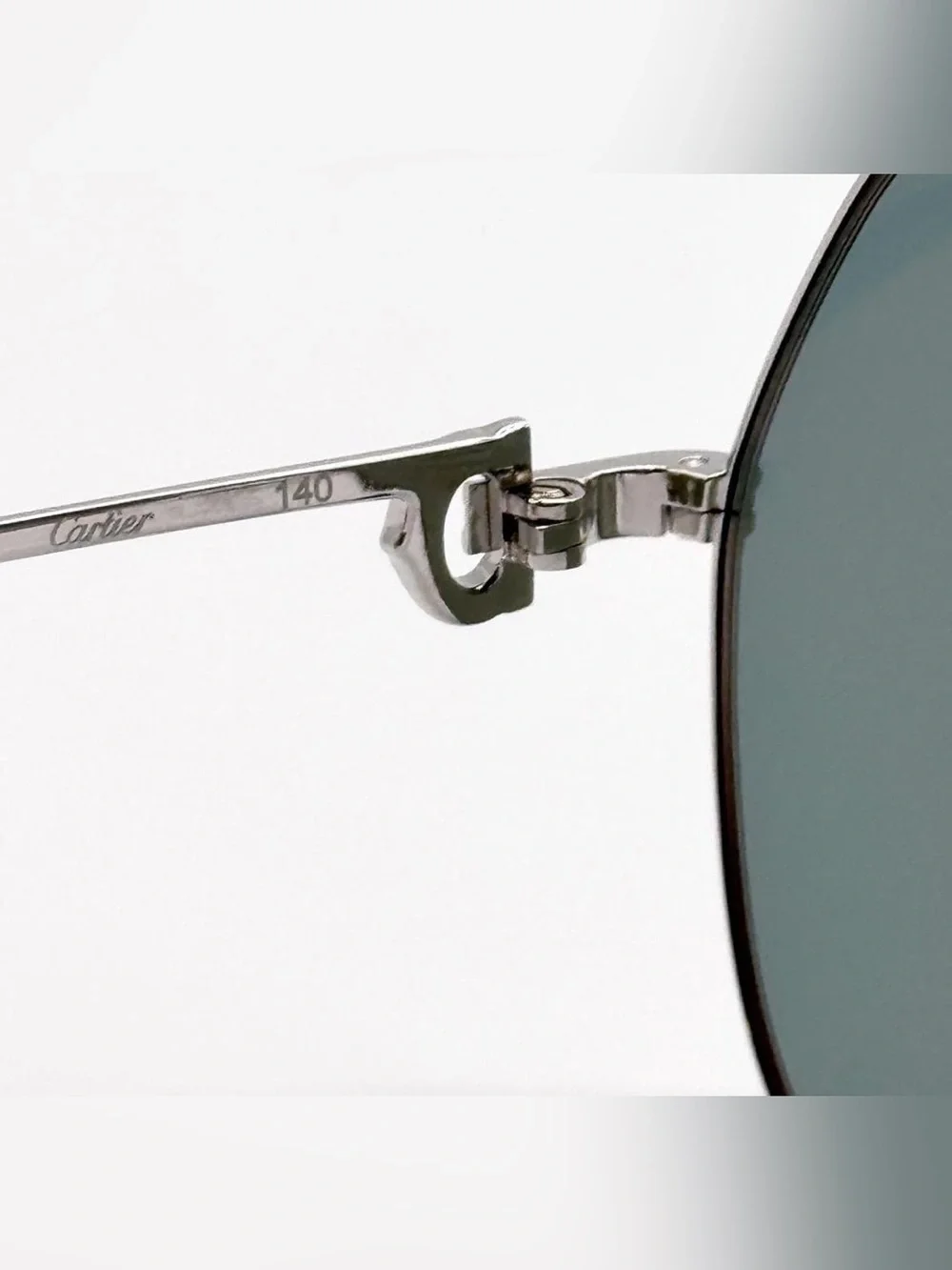 🔥🔥100%Authentic Cartier Sunglasses Unisex Silver Green Aviator/Cartier full set🔥